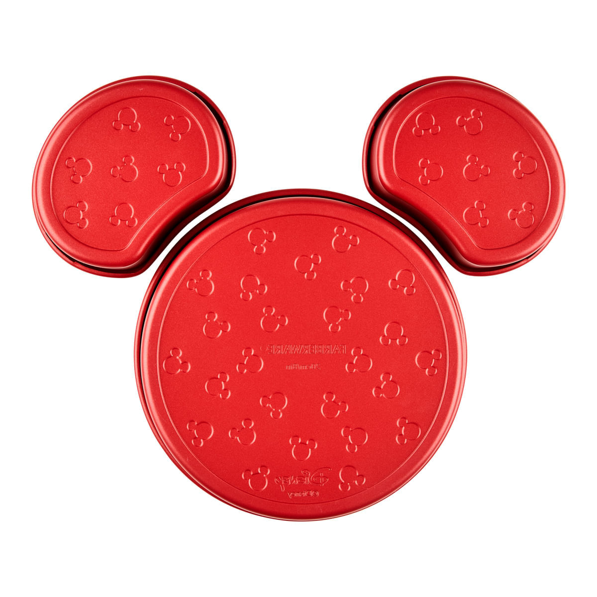 Molde para hornear carita de Mickey. Acero con antiadherente. Farberware rojo img #2