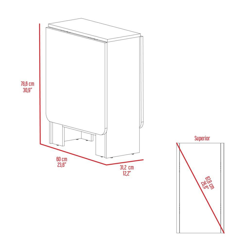 Mesa Plegable Gateleg  Wengue Macadamia RTA MWM 9428 img #6