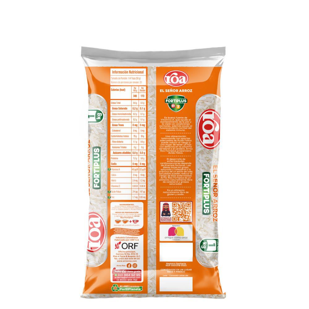 Arroz ROA blanco fortiplus (1000  gr) img #2