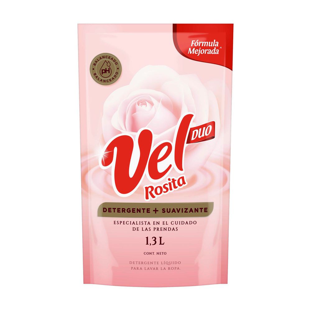 Detergente líquido VEL ROSITA  + suavizante (1300  ml) img #1