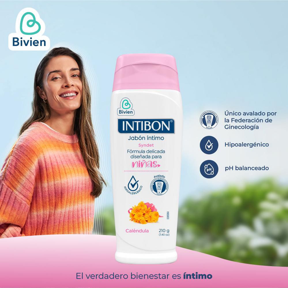Jabón íntimo INTIBON con caléndula (210  ml) img #4
