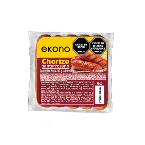 Chorizo EKONO santarrosano (200  gr)
