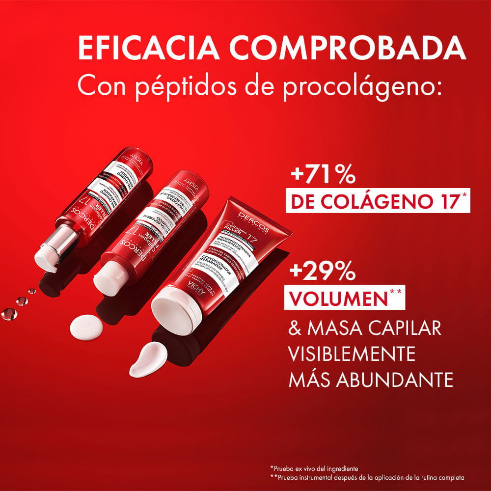 Shampoo Dercos Collagen 17 Filler - Vichy img #6