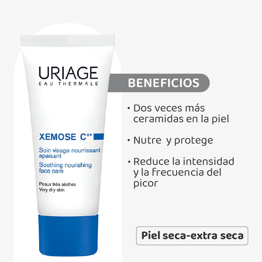 Crema Facial Nutritiva Xemose c8+ - Uriage img #2
