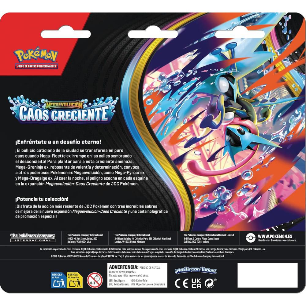 CARTAS ME CHAOS RISING  BLISTER 3 ESP. POKEMON img #3