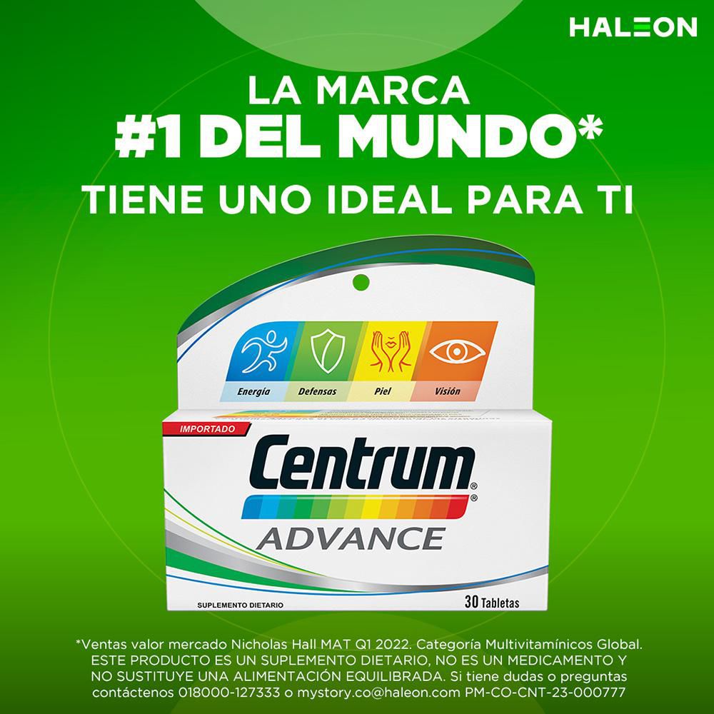Multivitamínico CENTRUM advance tabletas (100  und) img #6