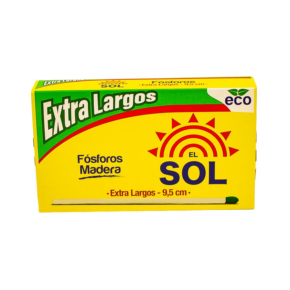 Fósforos EL SOL extra largos img #1