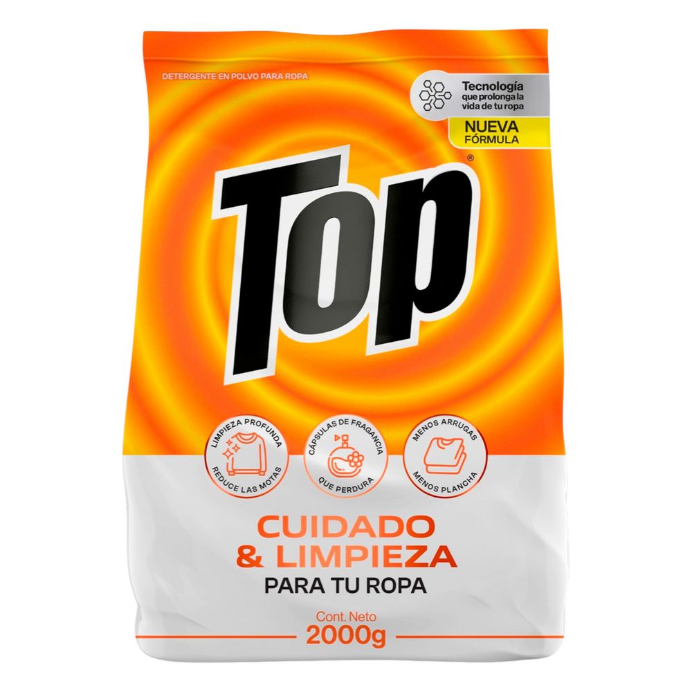 Detergente en polvo TOP cuidado y limpieza (2000  gr) img #1