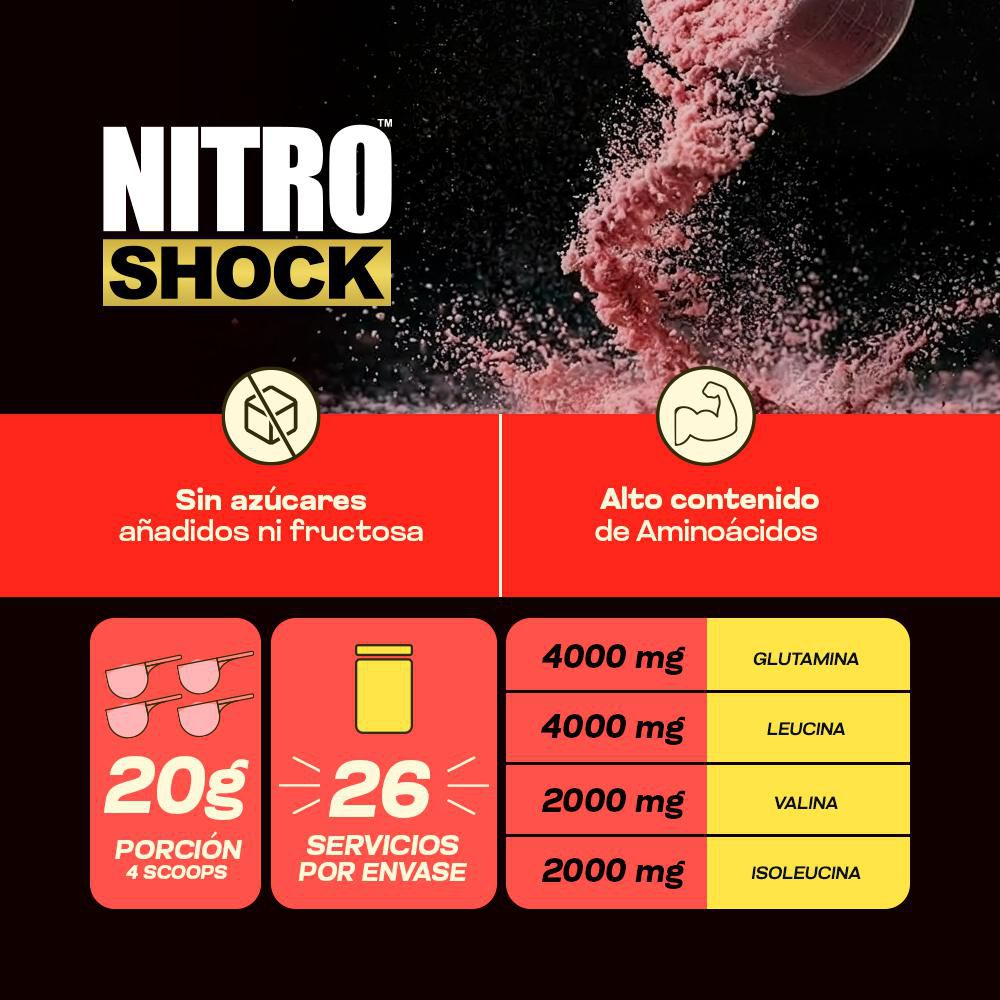 Cóctel de aminoácidos MEGAPLEX Nitro Shock (526  gr) img #3