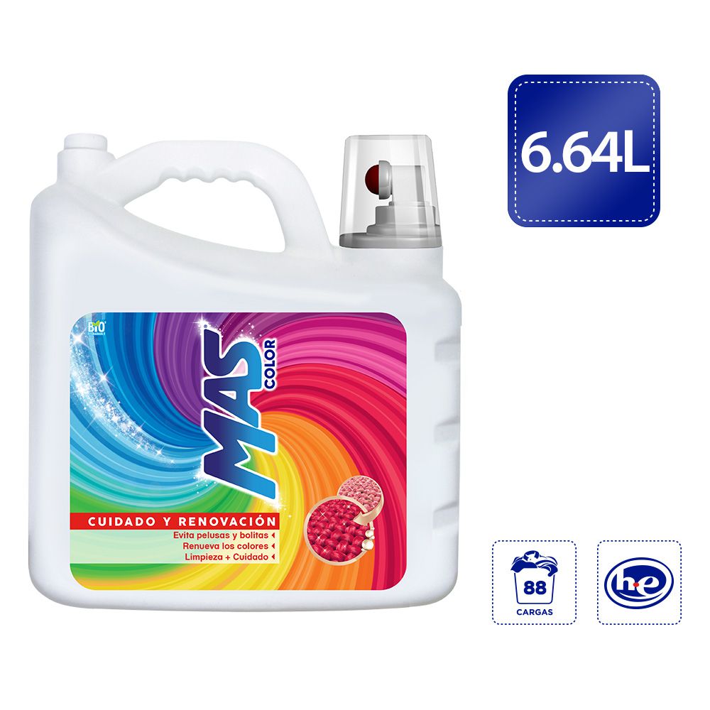 Detergente MAS líquido ropa color (6400  ml) img #1