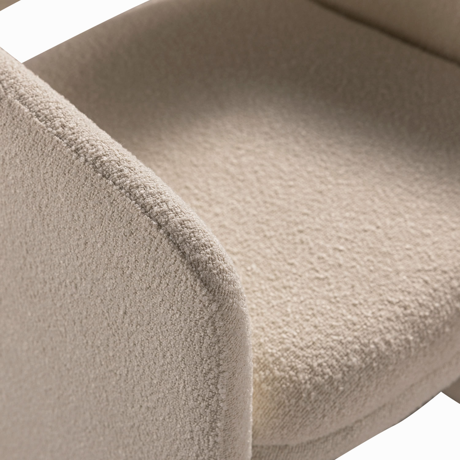 Silla comedor brazos yates beige boucle 79x59x57 img #4