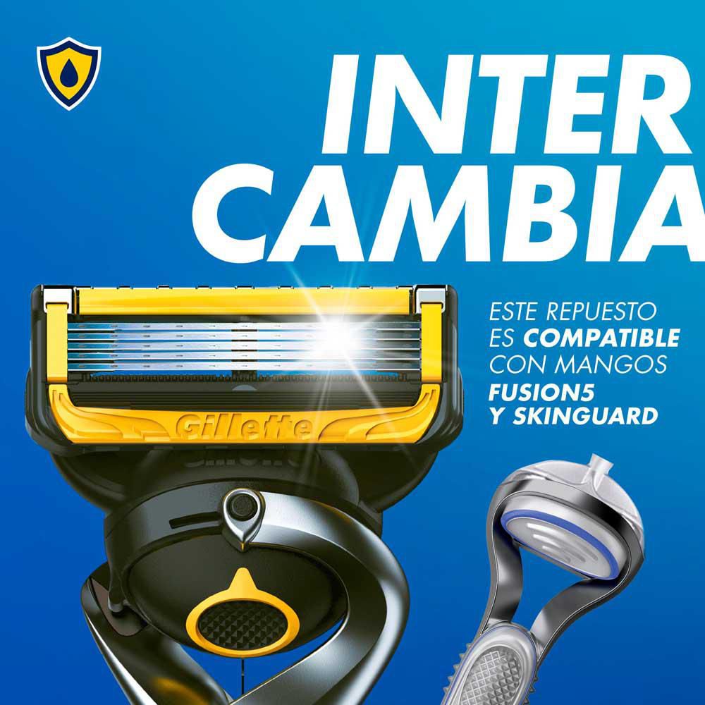 Repuesto cuchilla de afeitar FUSION gillette proshield (4  und) img #6