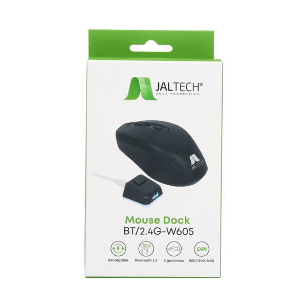 Mouse Inalámbrico Jaltech Dock Sky Bt/2.4g – W605 Azul 11888 img #8