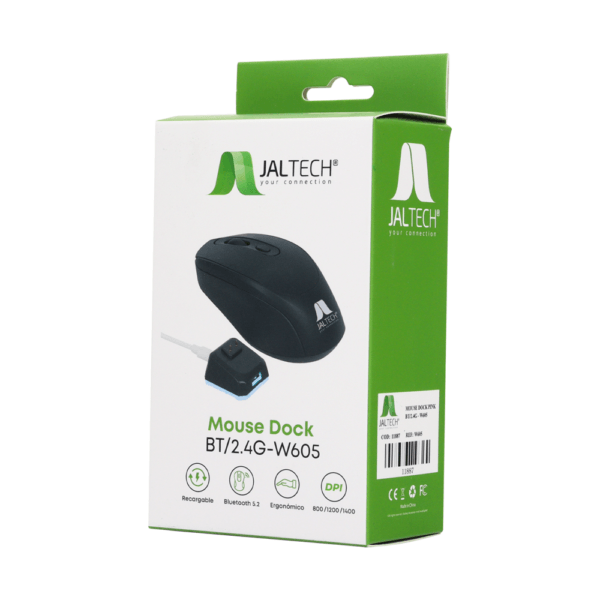 Mouse Inalámbrico Jaltech Dock Sky Bt/2.4g – W605 Azul 11888 img #7