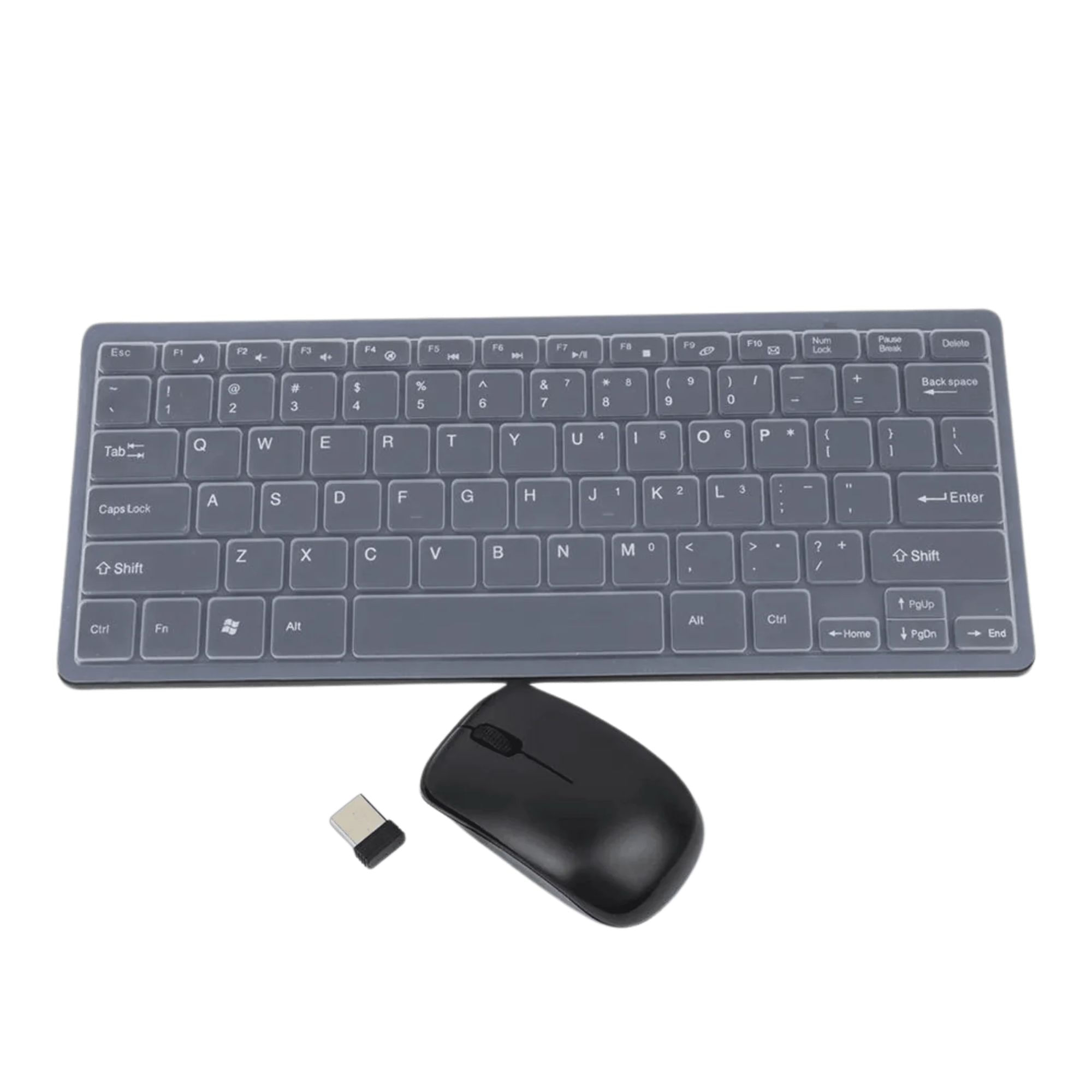 Combo Inalambrico Teclado Mouse Slim Negro K03 img #1