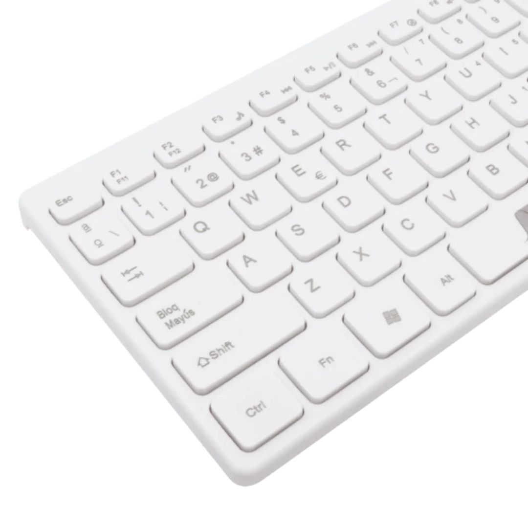 Teclado Slim Blanco Cable Usb K1000 11436 img #7