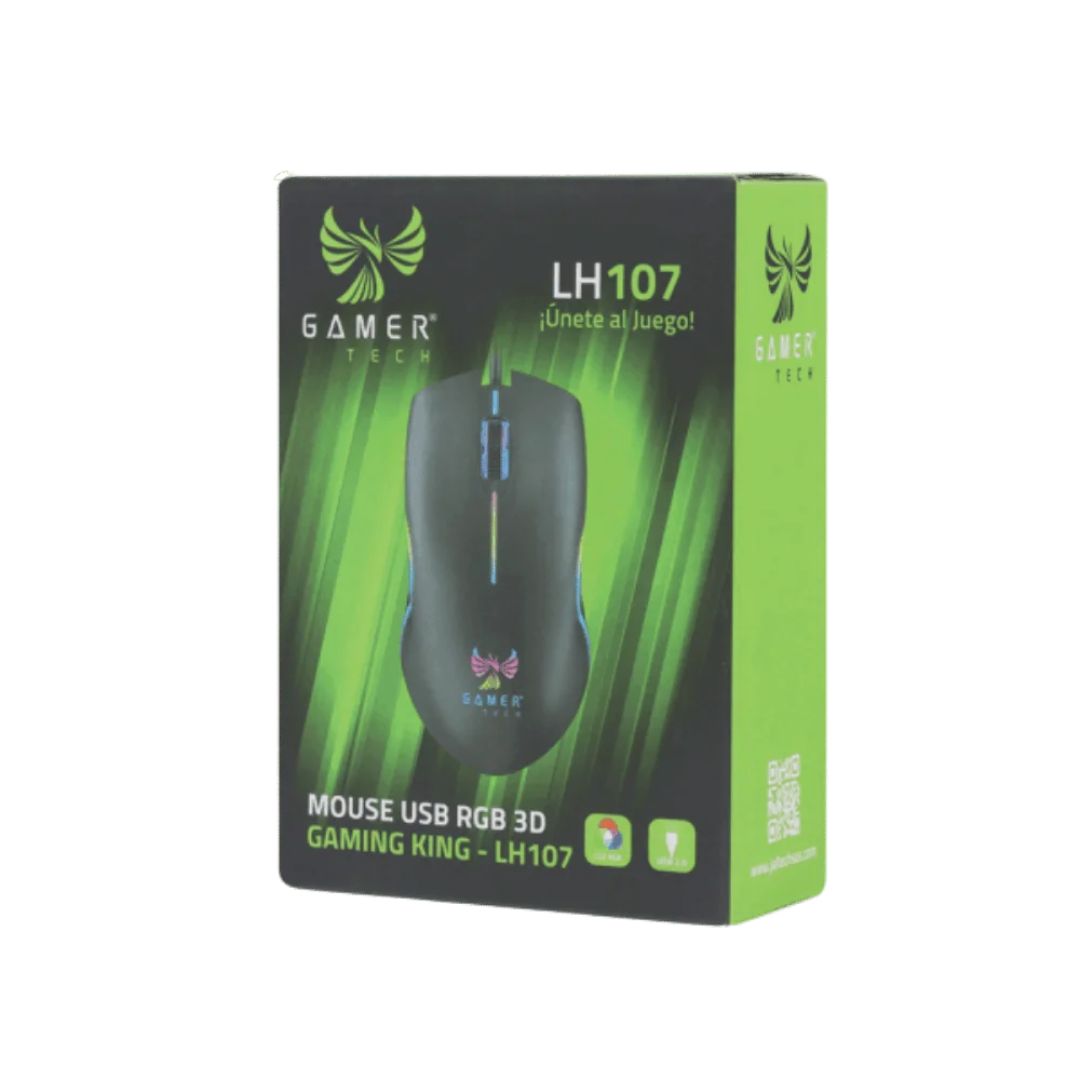Mouse Usb Rgb 3d Gaming King Lh107 11680 img #3