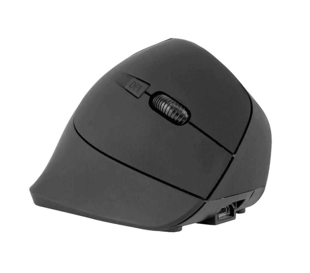 Mouse Vertical Inalámbrico Recargable Black Lh069 11285 img #1
