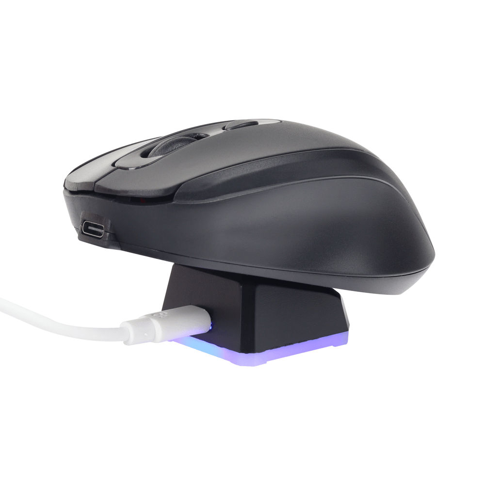 Mouse Inalámbrico Jaltech Dock Sky Bt/2.4g – W605 Negro 11885 img #1