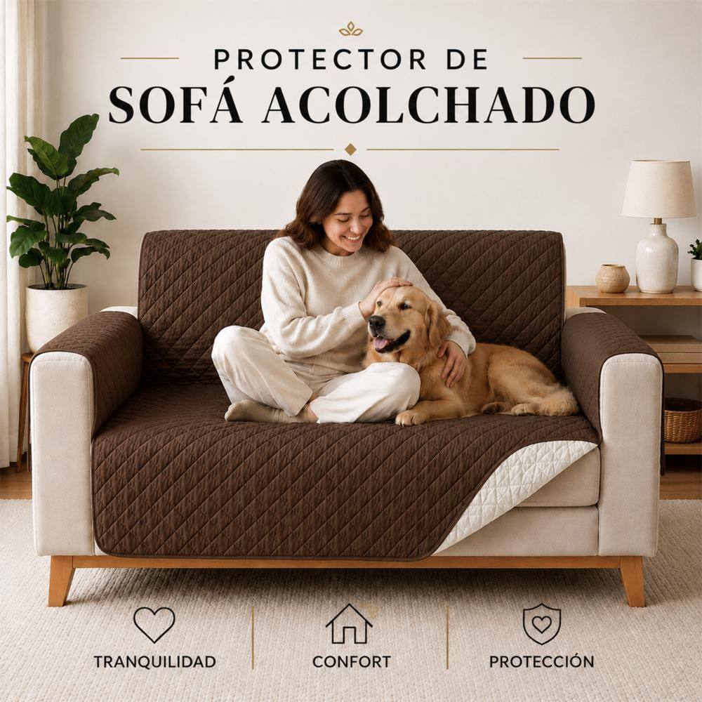 Protector Sofá 1 Puesto Café/Beige img #4