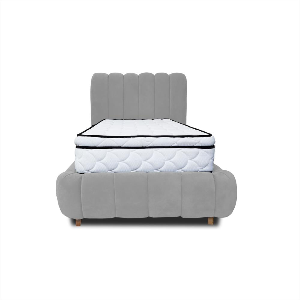 Combo Basecama Praga Modular Gris 140 Doble Mas Espaldar img #3