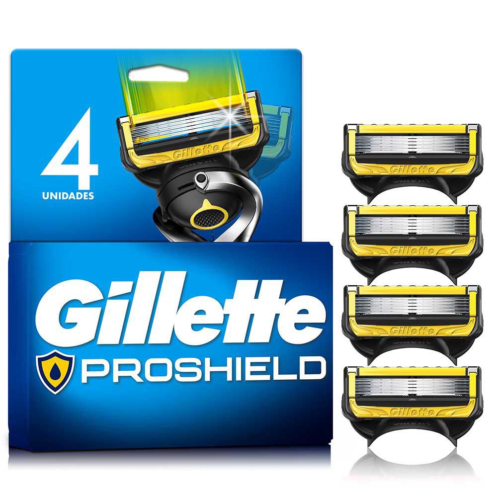 Repuesto cuchilla de afeitar FUSION gillette proshield (4  und) img #1