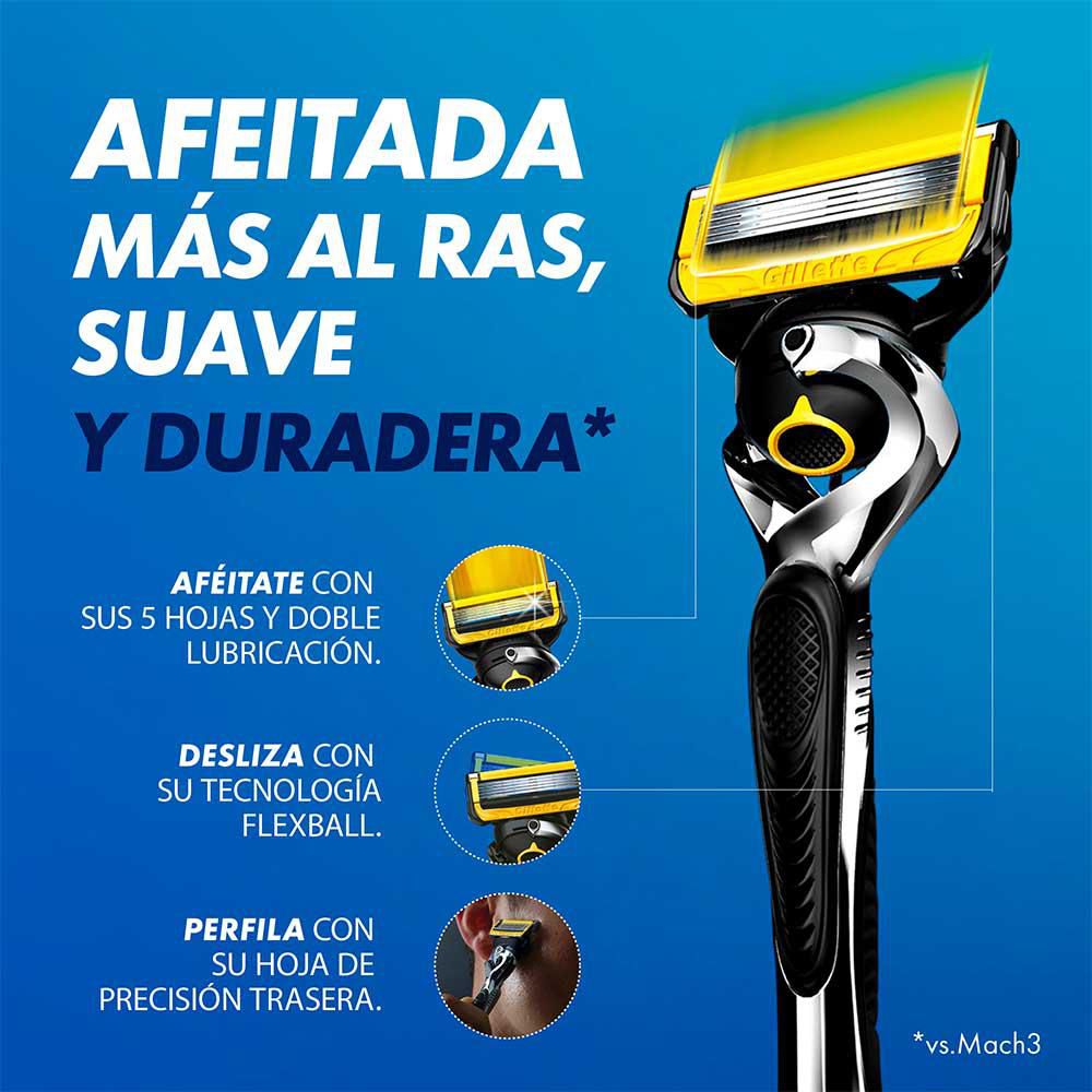 Repuesto cuchilla de afeitar FUSION gillette proshield (4  und) img #2