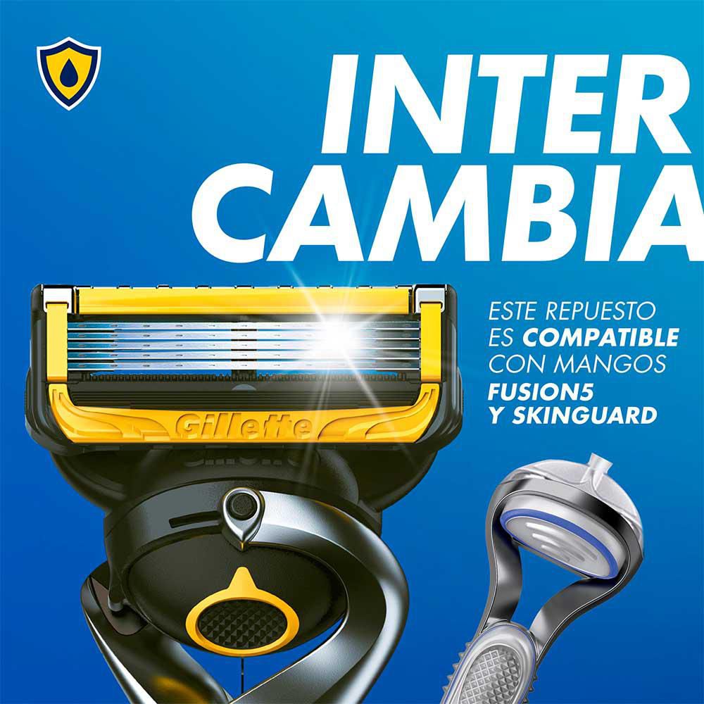 Repuesto cuchilla de afeitar FUSION gillette proshield (4  und) img #6
