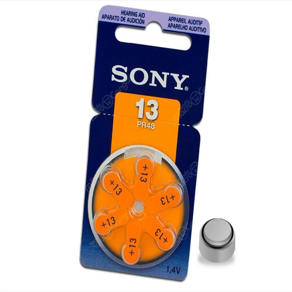Pila para Audífono Sony Size 13 PR48 - Pack x 6 Unidades