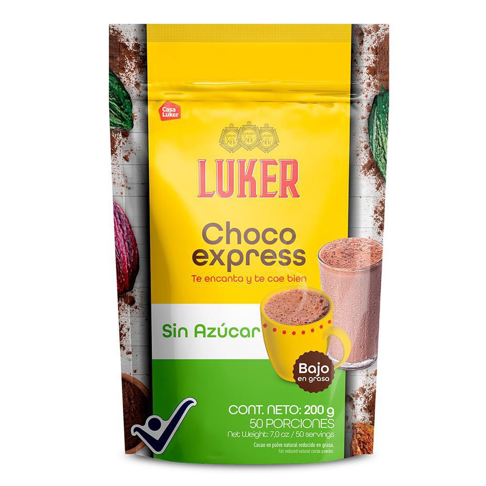 Chocolate CHOCOEXPRESS sin azúcar (200  gr) img #1