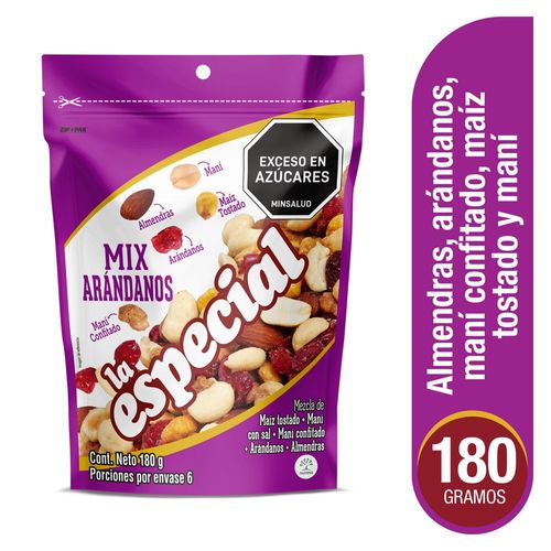 Frutos secos LA ESPECIAL arándanos (180  gr)