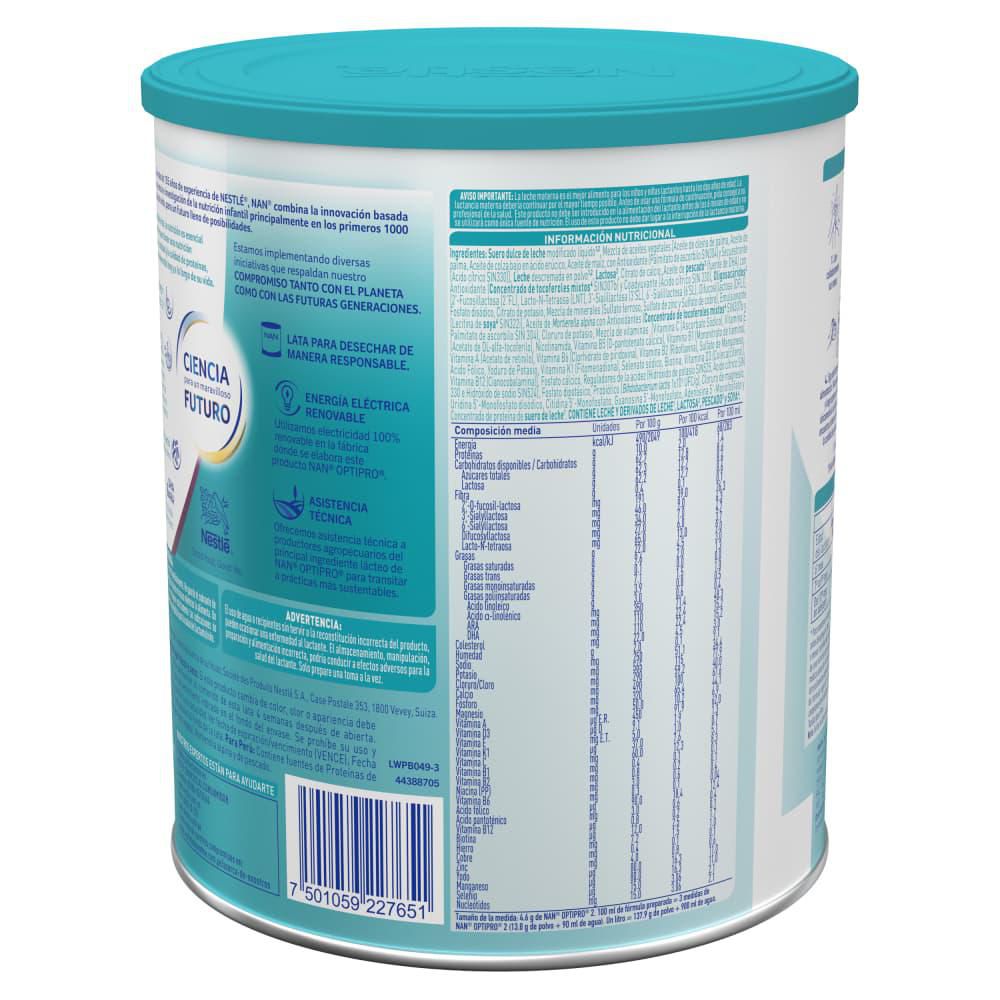 Fórmula infantil NAN optipro 2 lata (900  gr) img #3