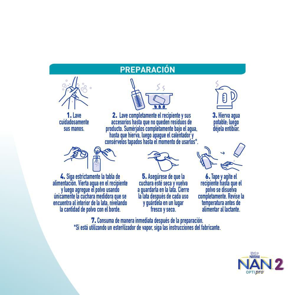 Fórmula infantil NAN optipro 2 lata (900  gr) img #5