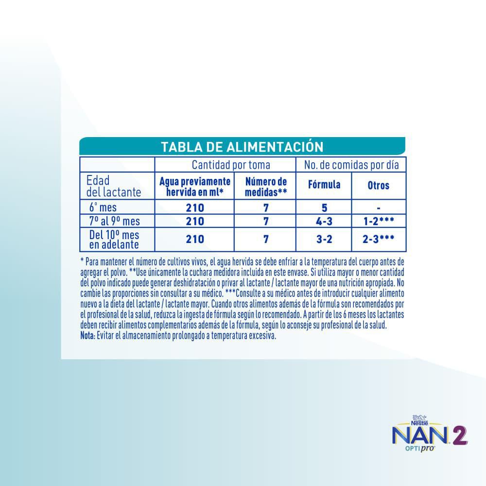Fórmula infantil NAN optipro 2 lata (900  gr) img #8