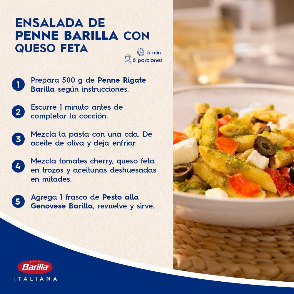 Pastas BARILLA MARCA EXCLUSIVA penne rigate n°73 (500  gr) img #2