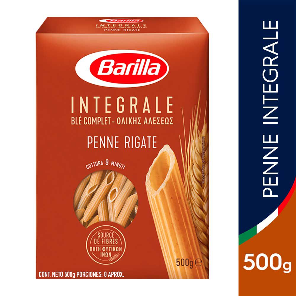 Pastas BARILLA MARCA EXCLUSIVA penne rigate integral (500  gr) img #1