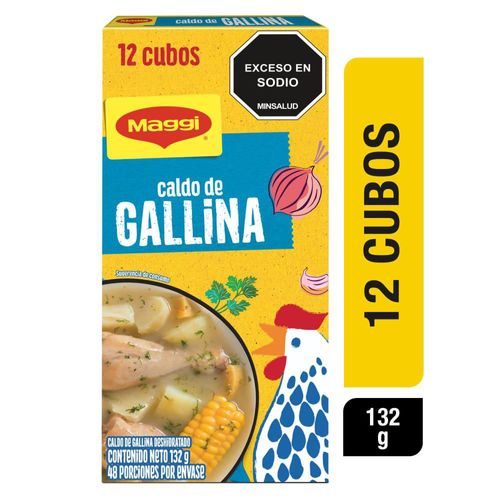 CALDO DE GALLINA X 12 CUBOS MAGGI x12 cubos (132  gr)