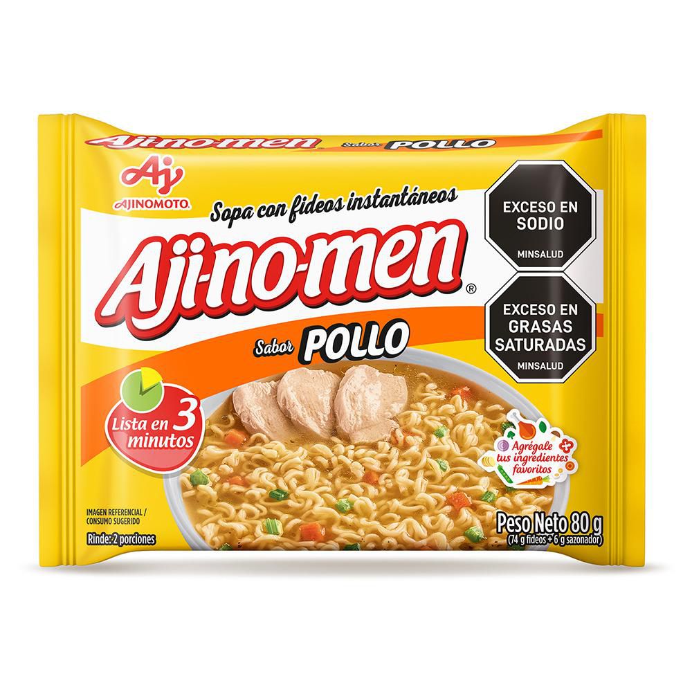 Sopa AJINOMEN con fideos sabor pollo instantánea (80  gr) img #1