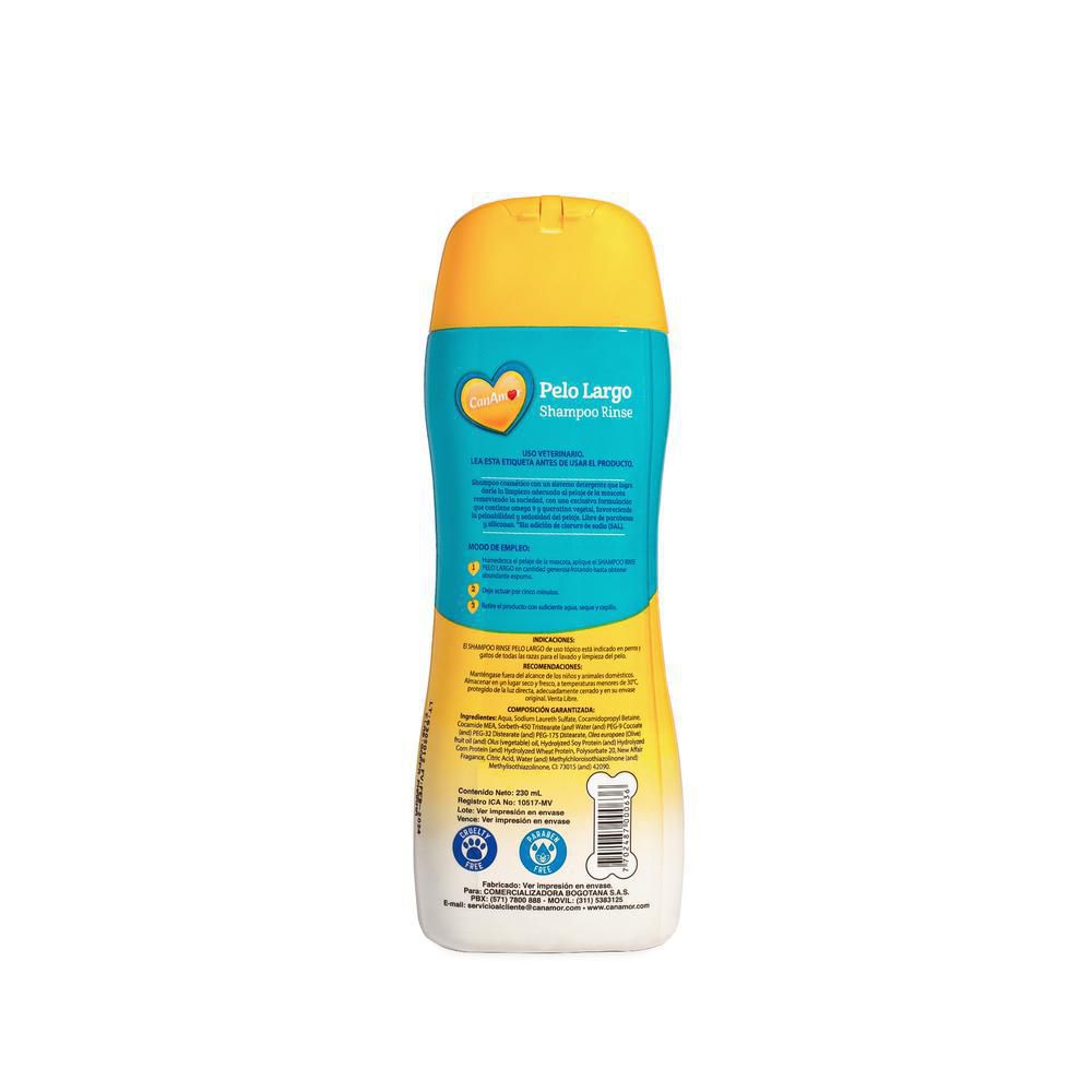 Shampoo para perros CAN AMOR enjuague pelo largo (230  ml) img #2