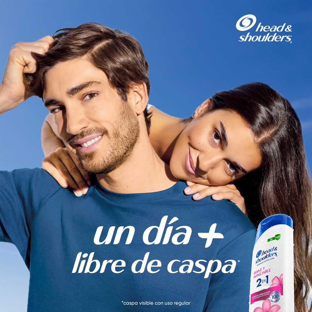 Shampoo H&S 2 en 1 suave y manejable (750  ml) img #3