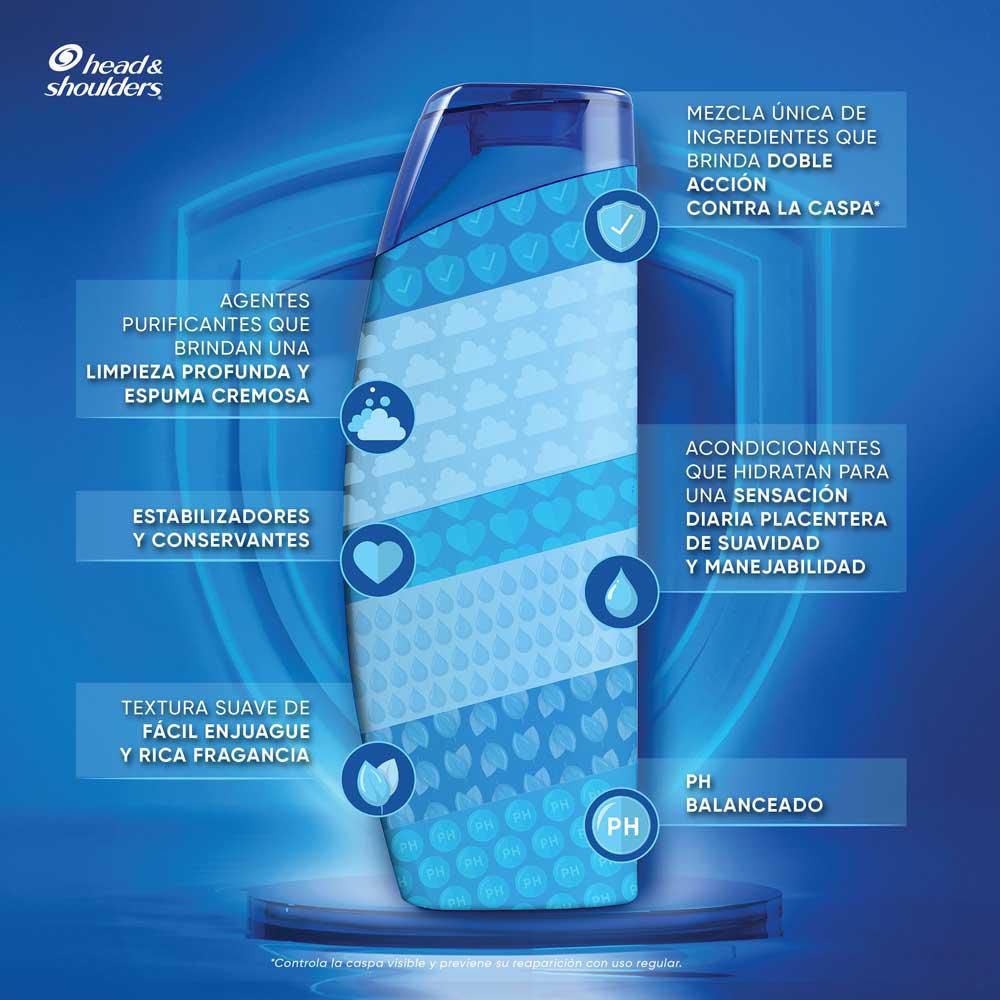 Shampoo H&S 2 en 1 suave y manejable (750  ml) img #8