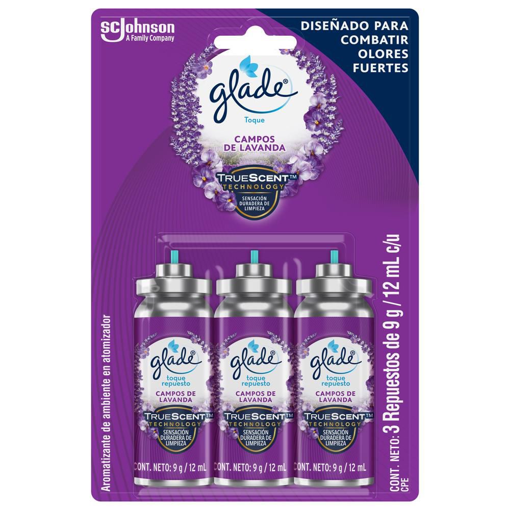 Ambientador GLADE aerosol toque campos de lavanda (27  gr) img #1