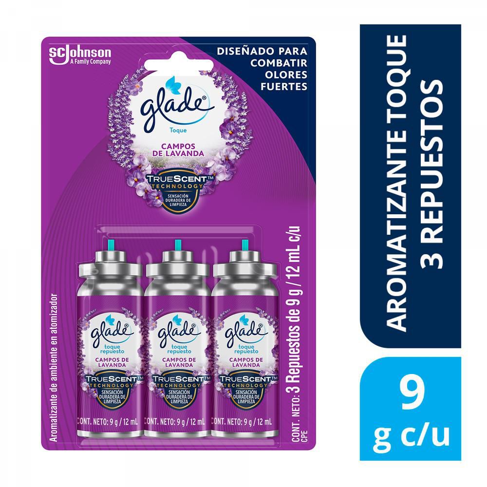 Ambientador GLADE aerosol toque campos de lavanda (27  gr) img #2
