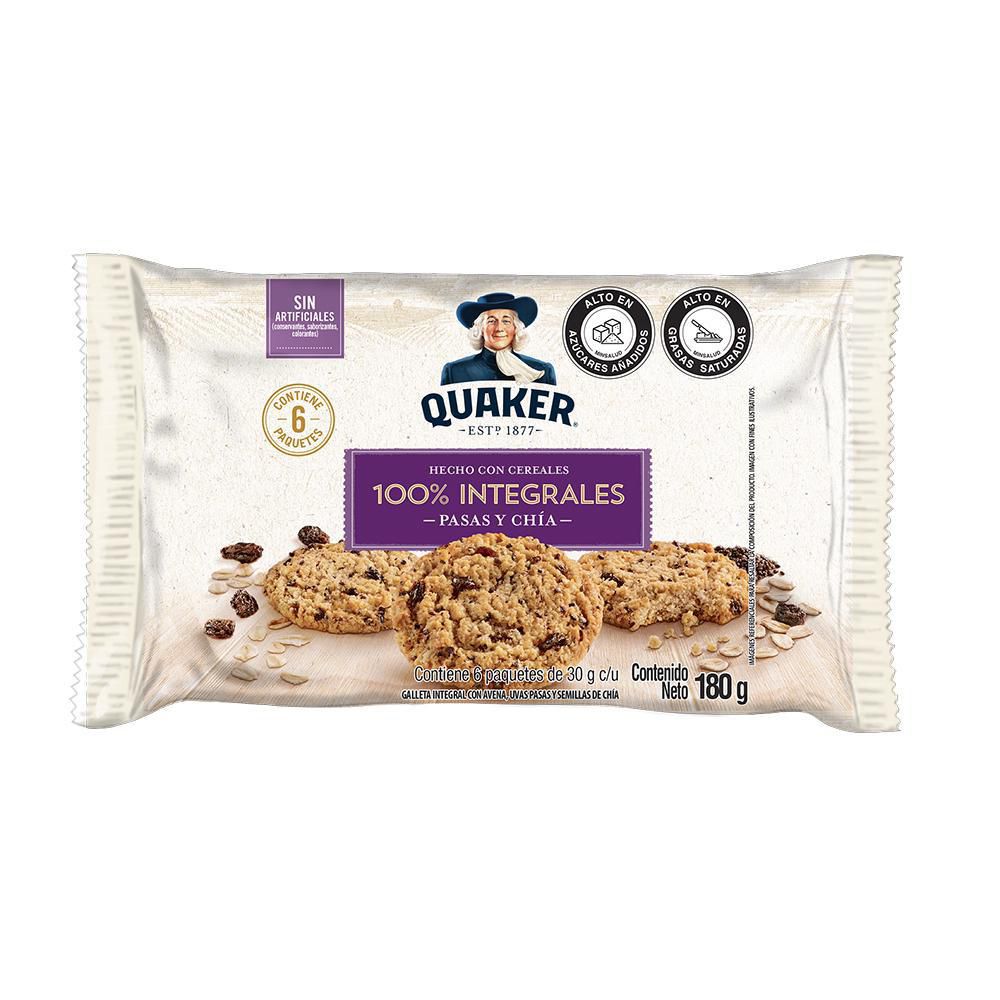 Galletas QUAKER avena pasas x6und (180  gr) img #1