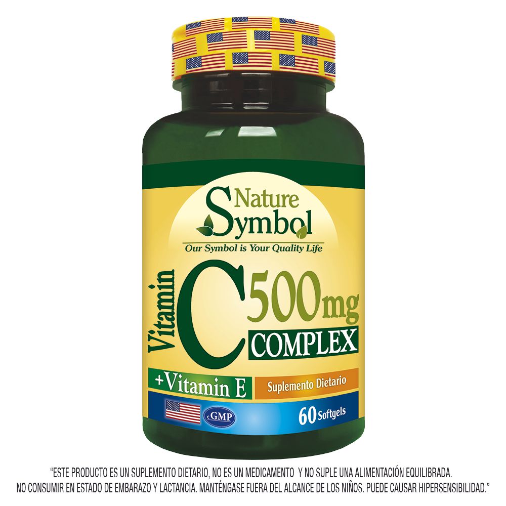 Vitamina C  NATURE SYMBOL MARCA EXCLUSIVA con vitamina E complex (60  und) img #1