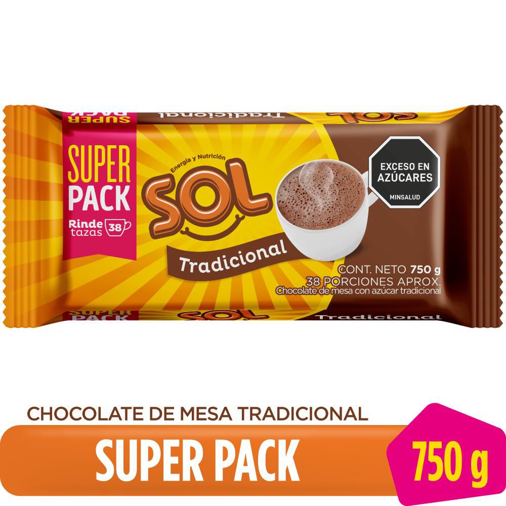 Chocolate SOL de mesa tradicional en pasta (750  gr) img #1