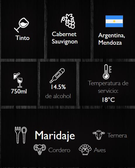 Vino tinto ZUCARDI cabernet reserva Blended (750  ml) img #2