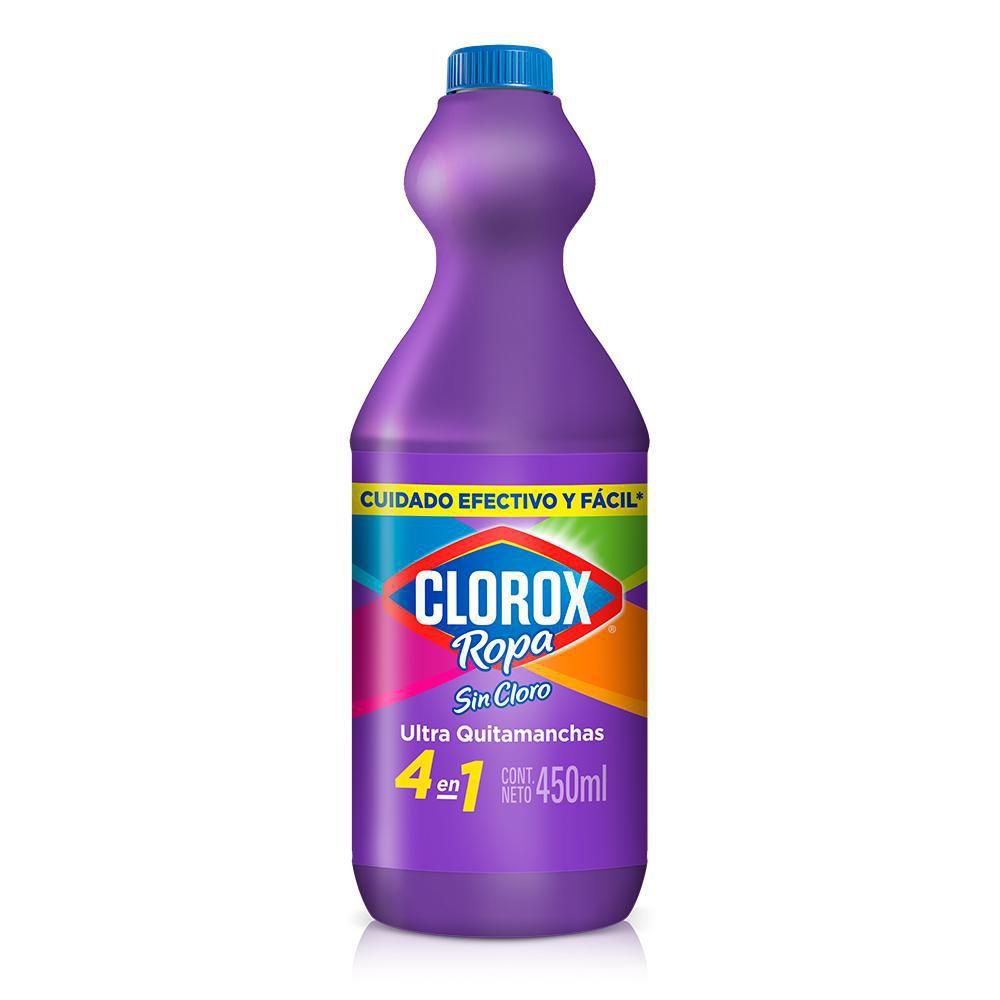 Quitamanchas sin cloro CLOROX 4 en 1 para ropa color (450  ml) img #1