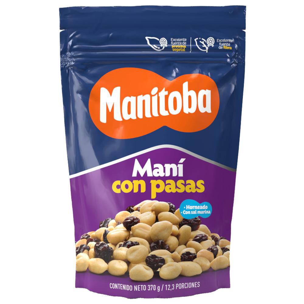 Maní MANITOBA con pasas (370  gr) img #1