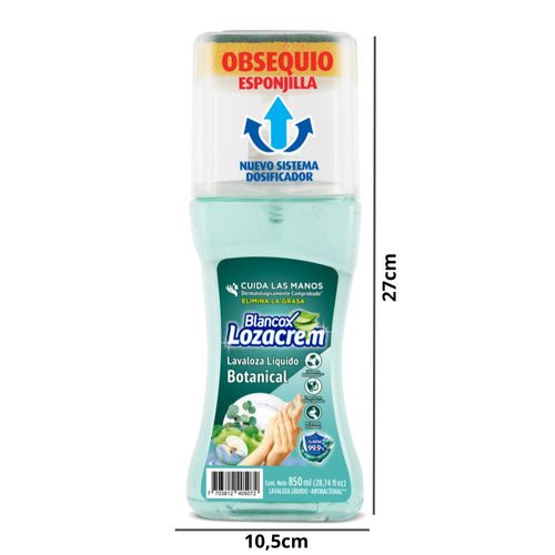 Lavaloza  LOZA CREM líquido cuida las manos (850  ml)